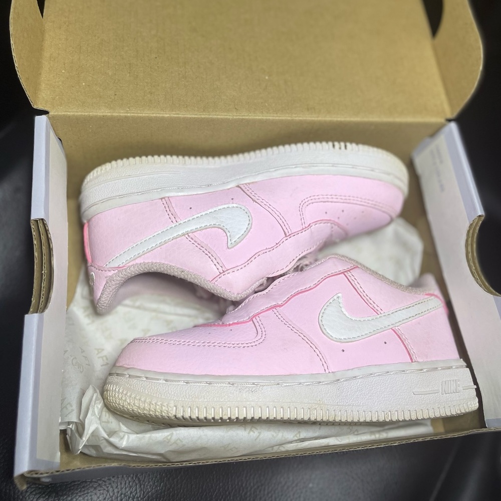 Nike sneaker : Force 1 Toggle (TD) Pink Foam/White